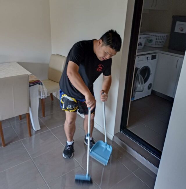 Alex helping with house chores #ndisaccommodation #ndis #ndisprovider  #ndissupport
